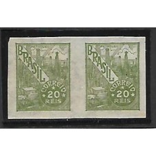 354SD-20Rs  Petrolio, verde, filigrana "P" , par sem denteação