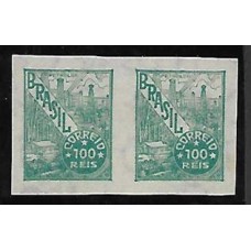 356SD-100Rs  Petrolio, verde, filigrana "P" , par sem denteação