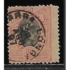 093-100Rs Madrugada, emissão de 1897 usado, com filigrana de sutura horizontal