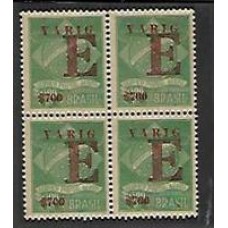 V-05-Selo para Expresso, sobrecarga "E" tipo (A+E) em quadra nova sem goma