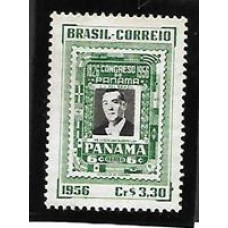 0384Y-Presidentes Americanos, efigie de Juscelino Kubitschek, novo, em papel marmorizado