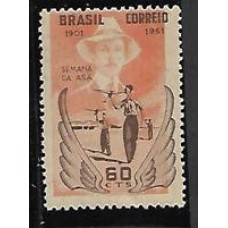 0270-Cinquentenário do Dirigivel de Santos Dumont, fundo  rosa deslocado para a esquerda