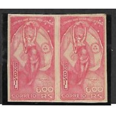 0062SD-600Rs Visita do Presidente Justo em par sem denteação filigranado