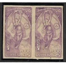 0063SD-1000Rs Visita do Presidente Justo em par sem denteação filigranado