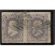 38a-20Rs D.Pedro barba branca violeta escuro, par usado