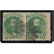 27Aa-100Rs D.Pedro barba preta, tipo 1b, par horizontal usado