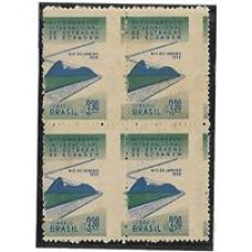 0437-Congresso Internacional de Estradas de Rodagem , quadra com denteação vertical deslocada