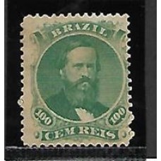 27Aa-100Rs D.Pedro barba preta tipo 1b novo sem goma.