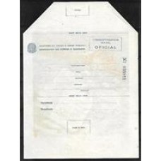 Mensagem de Natal Oficial- Numero de serie na vertical do lado direito , no verso Papai Noel e trenó e dizeres natalinos 