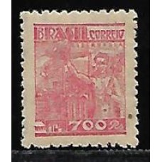 431C-700Rs Siderurgia, filigrana Cruz de Cristo vertical, sem traços e com vincos no verso