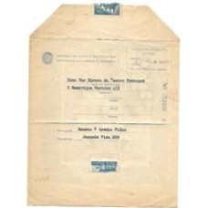 Ponge-MN-18b-Cr$2,00 Formula e taxa de franqueamento local , tres sinos violeta e rosa ,serie R , usada