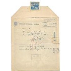 Ponge-MN-16-CR$1,00 Franqueamento local,Serie N, verso com presepio, usado