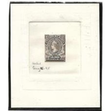 Imposto do selo-23-Prova de Cunho American Bank Note do selo de 50.000Rs