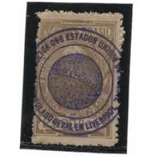 Imposto Consular-044- 2.000Rs, carimbo " Consulado Geral em Liverpool"