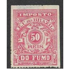 Imposto do Fumo-015-50Rs vermelho, emissão de 1892/99