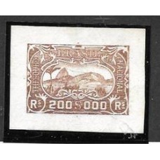 Imposto do Selo- Prova de selo não emitido de 1931 no valor de 2000$000,com a imagem da Enseada de Botafogo e do Pão de Assucar, papel cartão