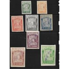 Imposto de Consumo de Alcool-01/16-Serie completa de 1904. Certamente uma das mais raras e belas series da filatelia fiscal brasileira