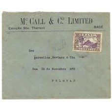 1936-Envelope circulado de Bagé a Pelotas porteado em 300Rs com selo do Dia da Criança, castanho e violeta de acordo com o 1 porte nacional 1936-Envelope circulado de Bagé a Pelotas porteado em 300Rs com selo do Dia da Criança, castanho e violeta de acordo com o 1 porte nacional