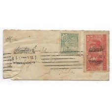 1921-Envelope circulado para S.Paulo porteado em 150Rs de acordo com o porte nacional com selo de 100Rs Visita do Rei Alberto e selo de 50Rs verde emissão "Vovó".