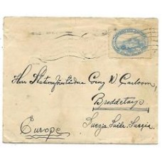 1937-Envelope circulado para a Suecia porteado com 700Rs Centenario de Pereira Passos em azul, de acordo com o porte internacional