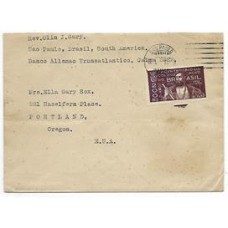 1933-Envelope de S.Paulo para os EUA porteado com 200Rs IV Centenario da Colonização de S.Vicente de acordo com o porte panamericano 1933-Envelope de S.Paulo para os EUA porteado com 200Rs IV Centenario da Colonização de S.Vicente de acordo com o porte panamericano