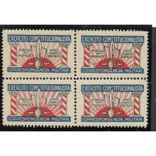 0056-Etiqueta da revolução de 1932, em quadra com a colunata em vermelho