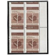 0464-VIII Reunião da Junta Diretora da Organização Mundial do Cafe , em quadra com denteação deslocada