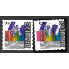 0789-Cr$0,20 INPE, Instituto de Pesquisas Espaciais, com cores deslocadas