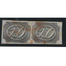 04-10Rs Inclinado, em par usado, boas margens.