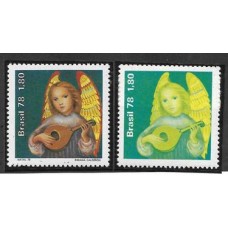 1071A- Natal de 78, Anjo e Alaúde, sem as cores preto e magenta
