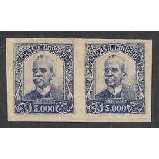 295SD-5000Rs Ruy Barboza,  filigrana Armas, em par sem denteação.