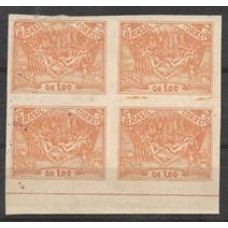 0200-Cr$1,00 Vitoria dos Aliados, prova em quadra em papel cartão