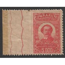 A-024-5000Rs Augusto Severo, filigrana vertical, sem denteaçao na margem esquerda.