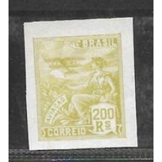 183-200Rs tipo Aviação, prova  em papel Couchê na cor verde amarelado