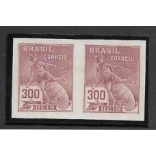 185-300Rs tipo Mercurio, prova em par, papel Couchê, na cor castanha