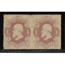 31- 20Rs D.Pedro "percê', par novo com goma.