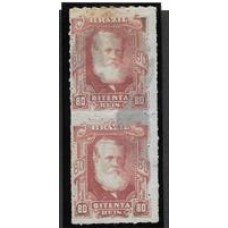 40-80Rs D.Pedro "Barba Branca", em par vertical usado.