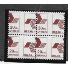 537-Emblema de ECT em quadra com denteação deslocada