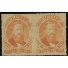 36-500Rs D.Pedro Percê par novo com goma e charneira.