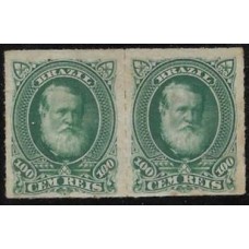 41-100Rs D.Pedro Barba Branca, par novo sem goma