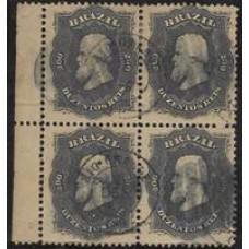 28-200Rs D.Pedro Barba Preta, quadra margem de folha, usada