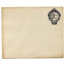 EN-068- Prova em preto sem relevo do Envelope de 200Rs tipo Cabeça da Liberdade, emissão de 1918/20.