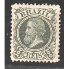 49-100Rs D.Pedro "Cabeça Pequena", novo com goma , pequena aderência de papel  de album na charneira. Sem defeitos.