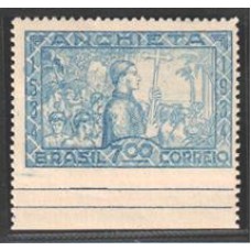 0076-700Rs 4º Centenário de José de Anchieta,  sem denteação inferior.