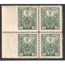 0048-300Rs Revolução de 32, quadra sem denteação á esquerda