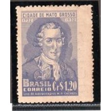 0281- 2º Centenário  de Villa Bella no Mato Grosso, com denteação direita deslocada