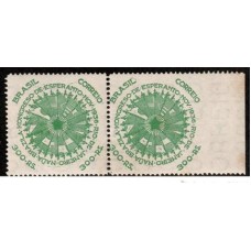 0115-Congresso de Esperanto, par  sem denteação na margem direita