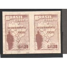 A-077SD-Cr$1,20, Recenseamento de 1950, par sem denteação.