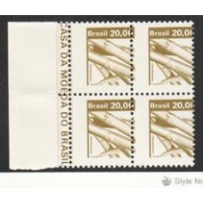 611-Cr$20,00 Cana de Açucar, quadra com denteação deslocada