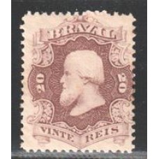 24a-20Rs D.Pedro castanho carminado, novo com goma